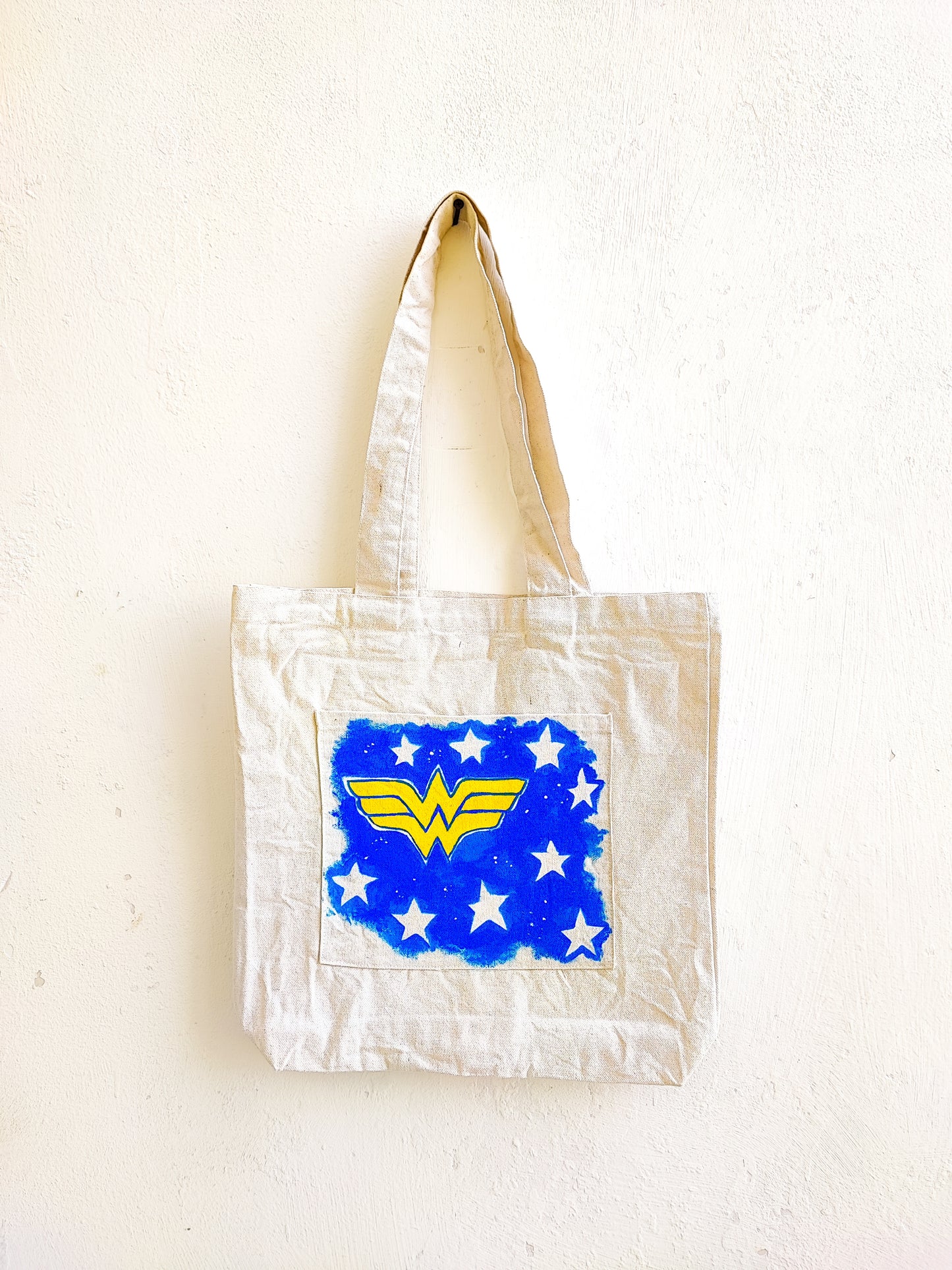 Wonder Woman Tote Bag (Hand Painted)