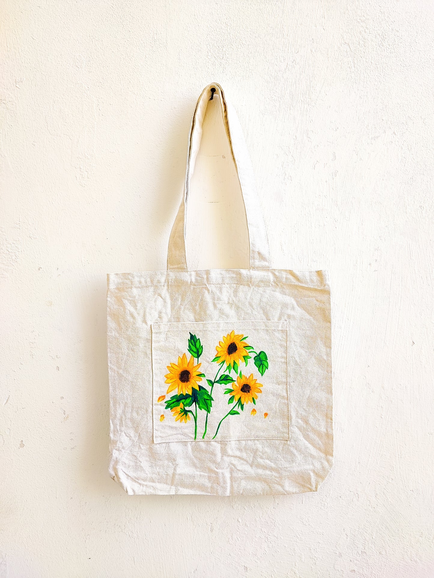 Sunflowers Tote Bag (Hand Painted)