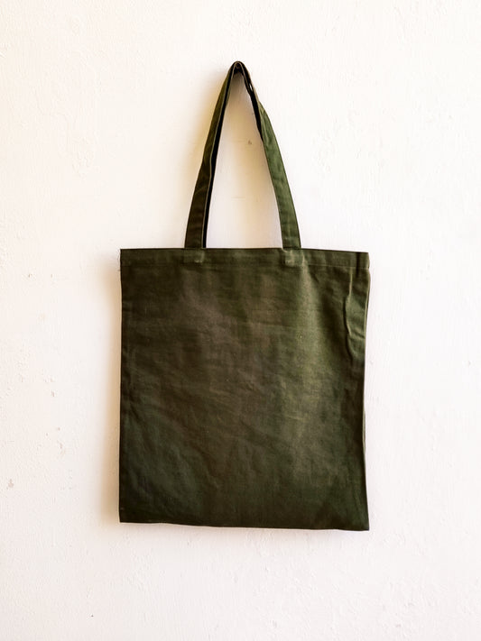 Floral Vine Tote Bag (Hand Embroidered)