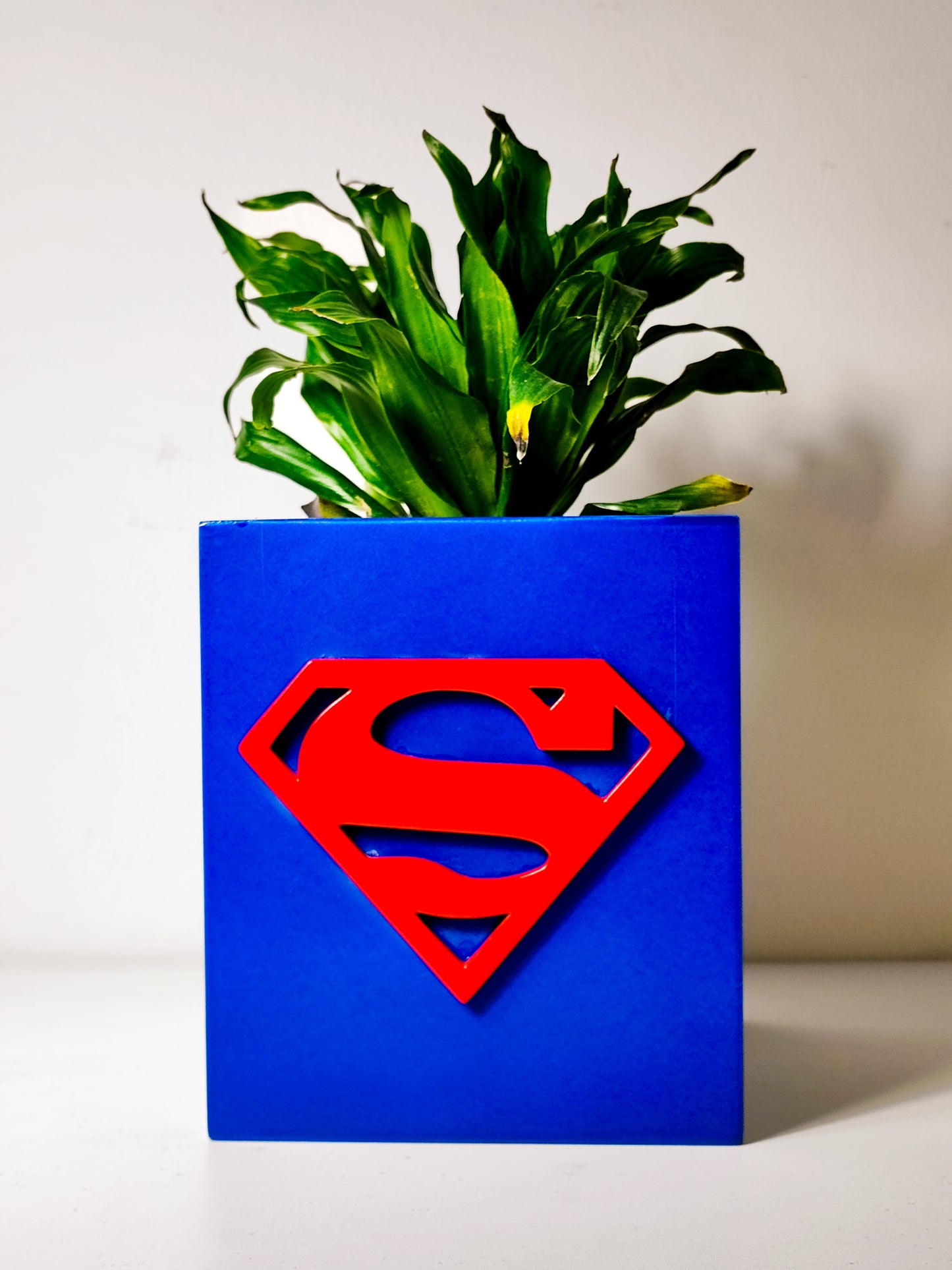 Superman Pot (Wooden)