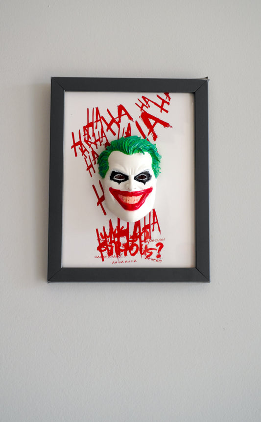 Joker | 3D Printed Poster | Magnetic Mount Wall Art