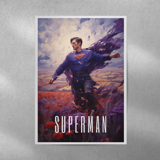 Superman Angel Falling | DC Poster Framed Canvas