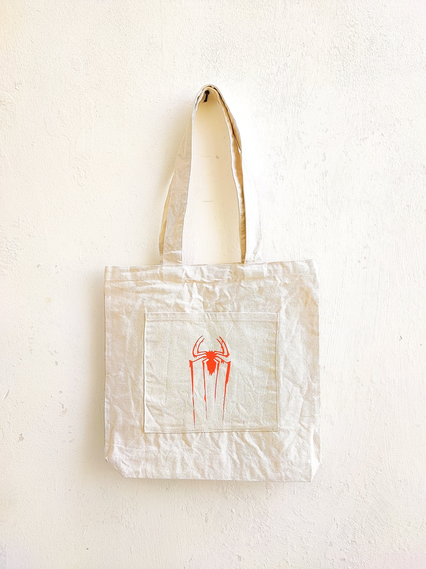 Spiderman Tote Bag (Hand Painted)