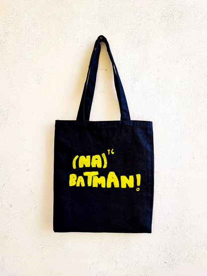 Superhero | Batman Tote Bag (Hand Embroidered)