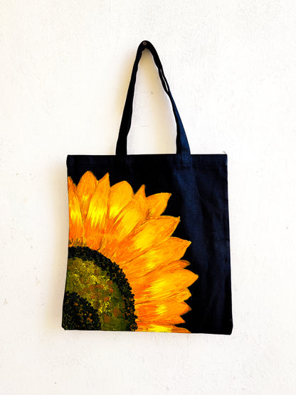 Sunflower Tote Bag (Hand Painted)