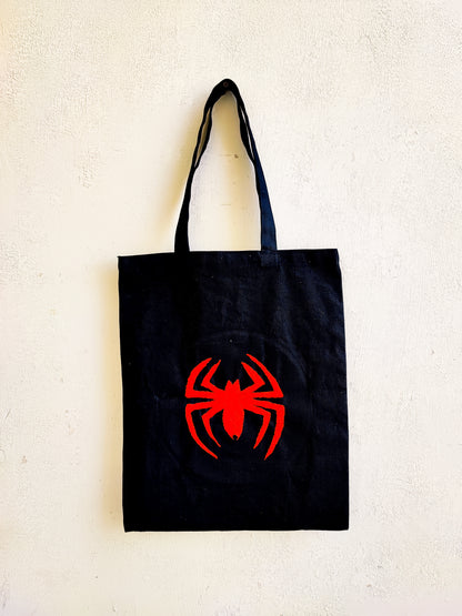Spiderman Tote Bag (Hand Embroidered)