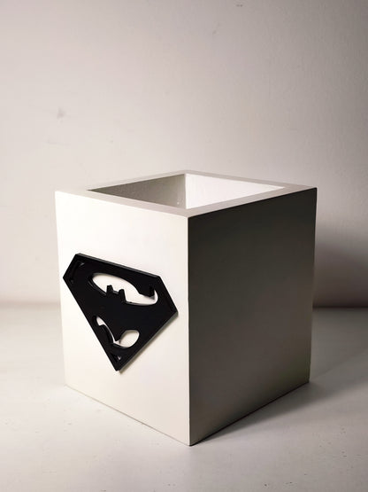 Super Bat Pot B&W (Wooden)