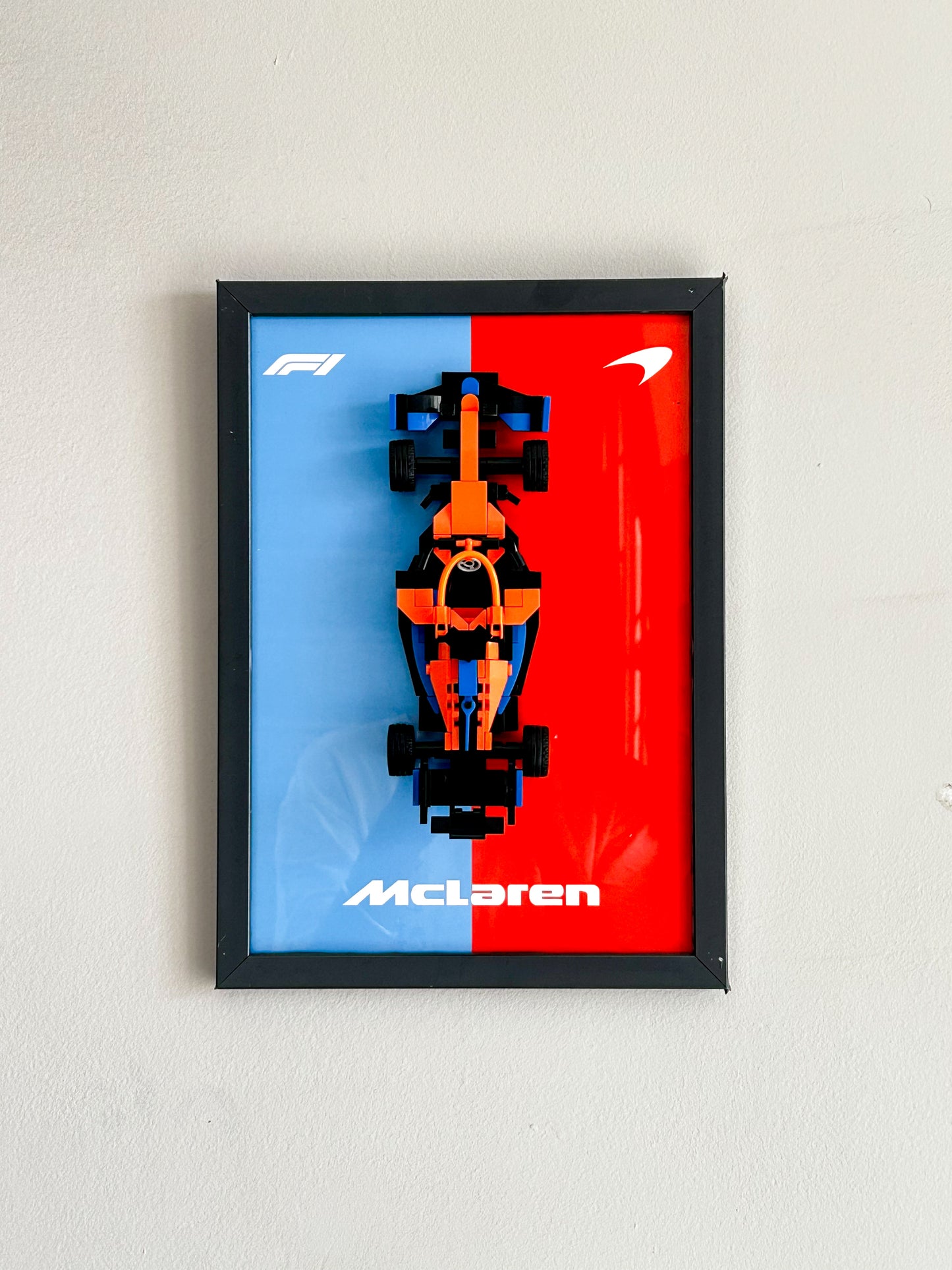 McLaren F1  | 3D Car Poster | A4 Framed Wall Art