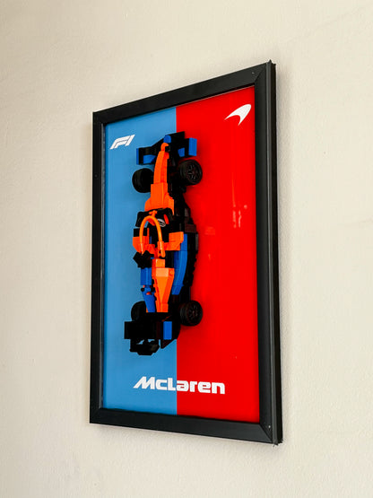 McLaren F1  | 3D Car Poster | A4 Framed Wall Art