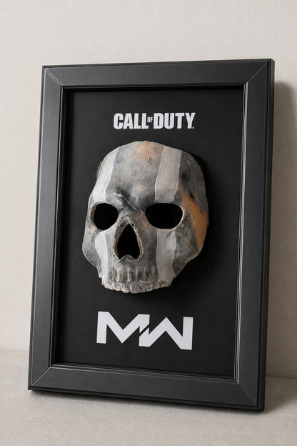 Ghost Call of Duty | 3D Printed Poster | Framed Wall Art