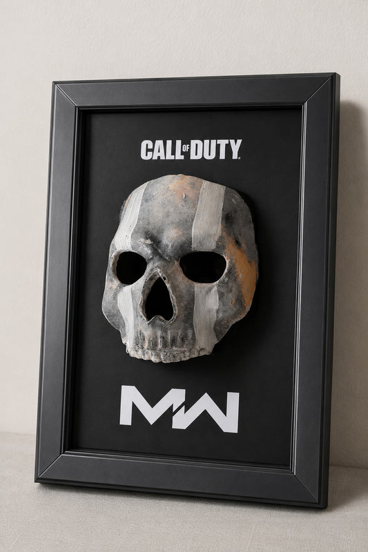 Ghost Call of Duty | 3D Printed Poster | Framed Wall Art