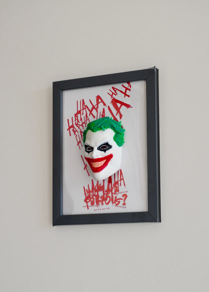 Joker | 3D Printed Poster | Magnetic Mount Wall Art