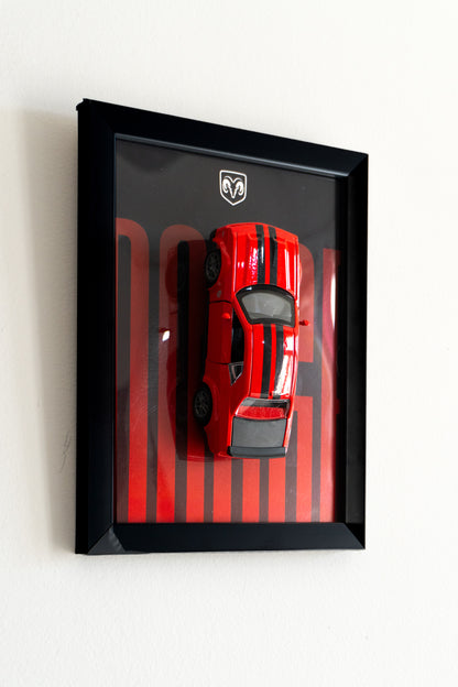 Dodge | 3D Metal Car Poster | 1:36 Scale