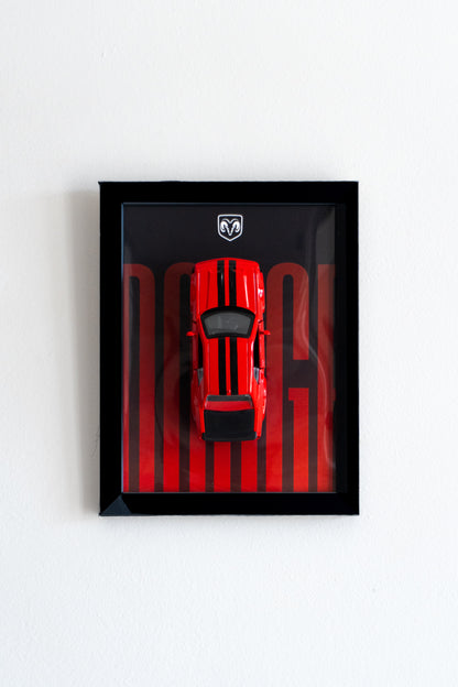 Dodge | 3D Metal Car Poster | 1:36 Scale