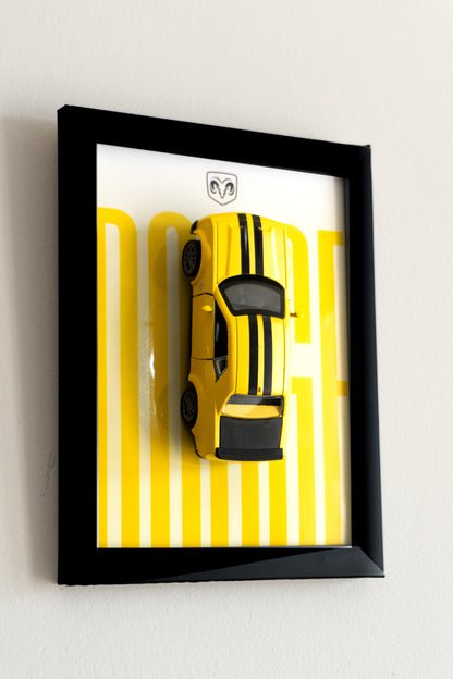 Dodge | 3D Metal Car Poster | 1:36 Scale