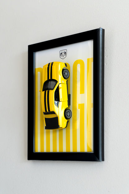 Dodge | 3D Metal Car Poster | 1:36 Scale
