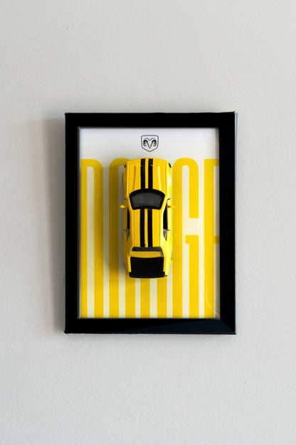 Dodge | 3D Metal Car Poster | 1:36 Scale