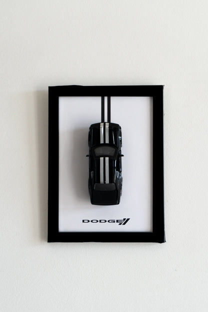 Dodge Hellcat | 3D Metal Car Poster | 1:36 Scale