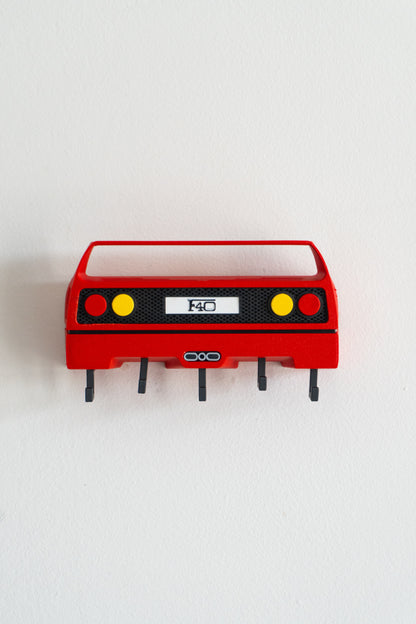 Ferrari F40 3D Car Key Holder | Sports Car Wall Decor