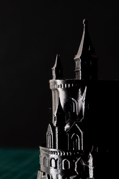 Hogwarts-Inspired Castle 3D Printed Pen Stand | Fantasy Desk Decor