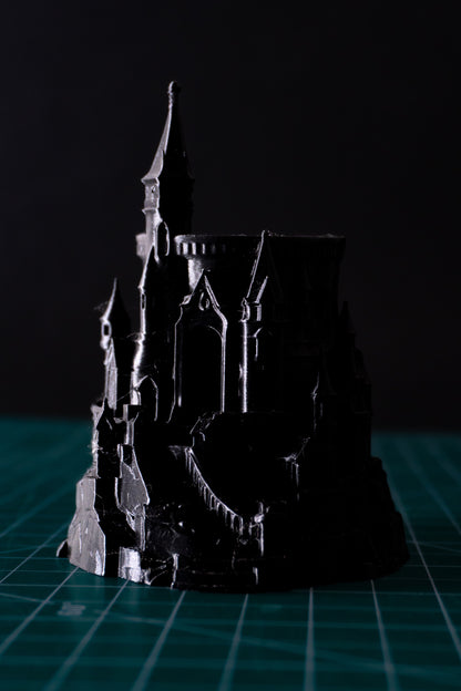 Hogwarts-Inspired Castle 3D Printed Pen Stand | Fantasy Desk Decor