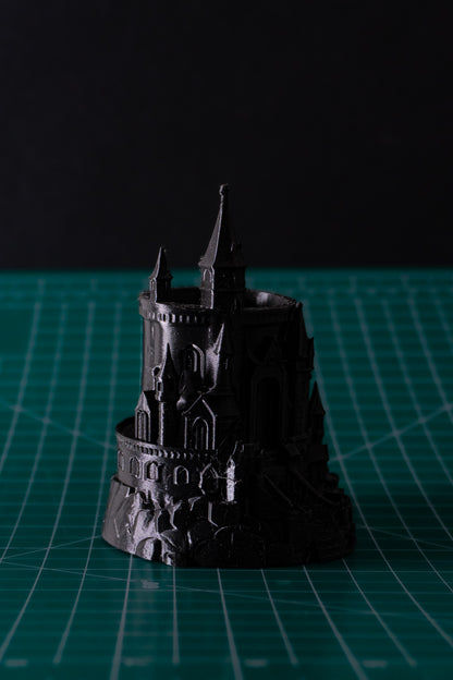 Hogwarts-Inspired Castle 3D Printed Pen Stand | Fantasy Desk Decor