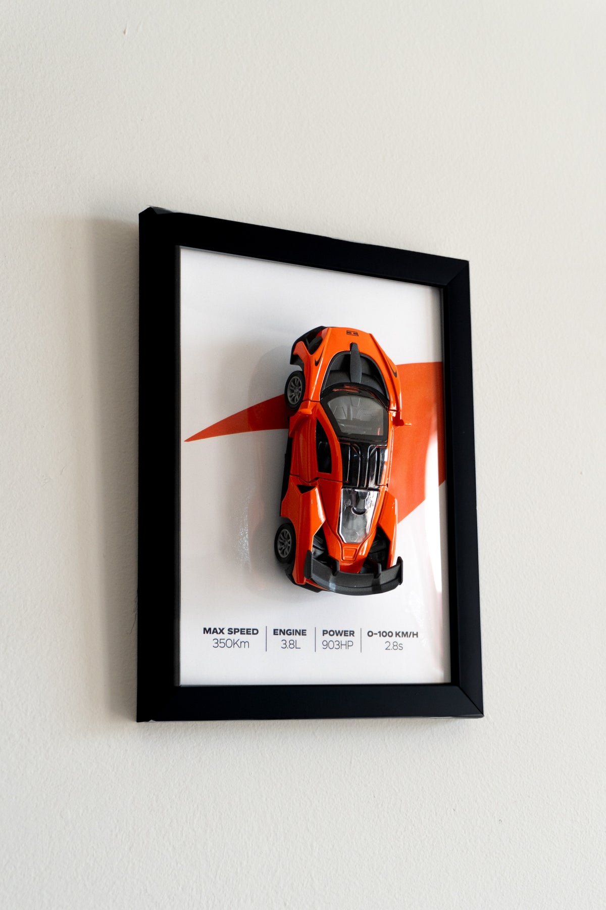 McLaren | 3D Metal Car Poster | 1:36 Scale