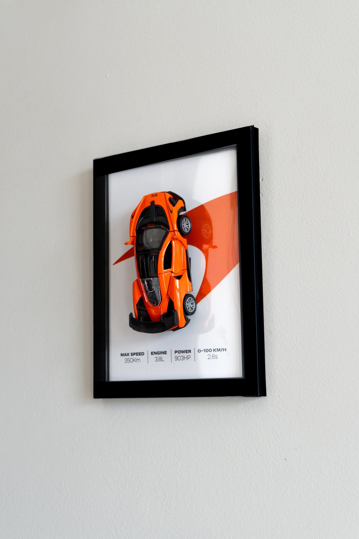 McLaren | 3D Metal Car Poster | 1:36 Scale