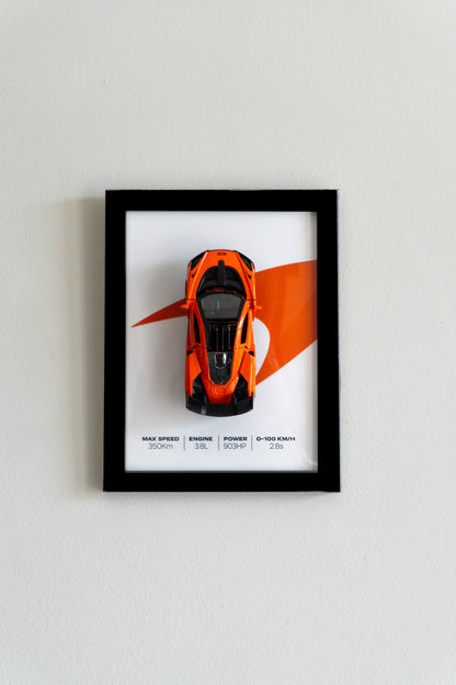 McLaren | 3D Metal Car Poster | 1:36 Scale