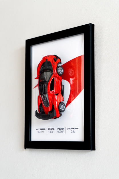 McLaren | 3D Metal Car Poster | 1:36 Scale