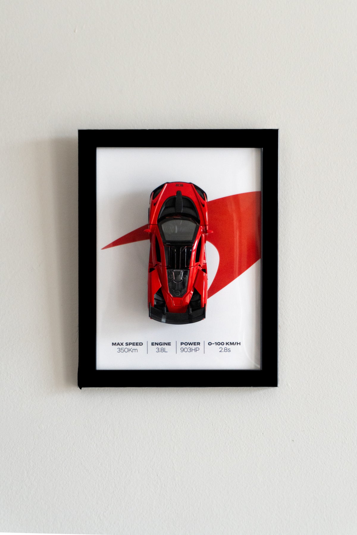 McLaren | 3D Metal Car Poster | 1:36 Scale