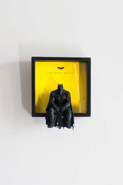 Batman | 3D Printed Wall Art | Magnetic Detachable Figurine