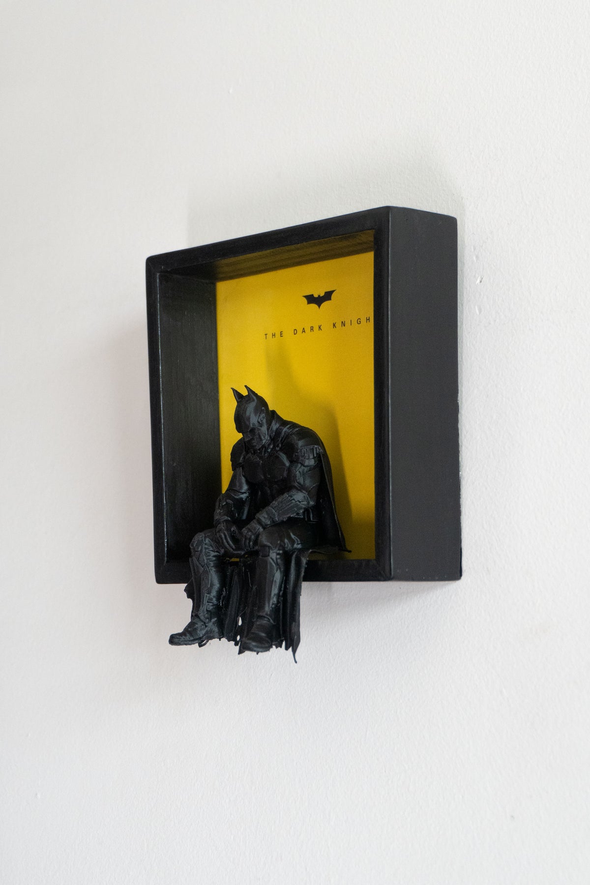 Batman | 3D Printed Wall Art | Magnetic Detachable Figurine