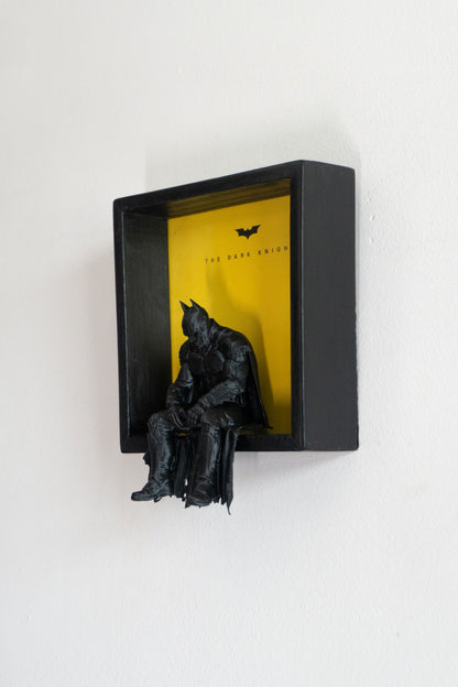 Batman | 3D Printed Wall Art | Magnetic Detachable Figurine