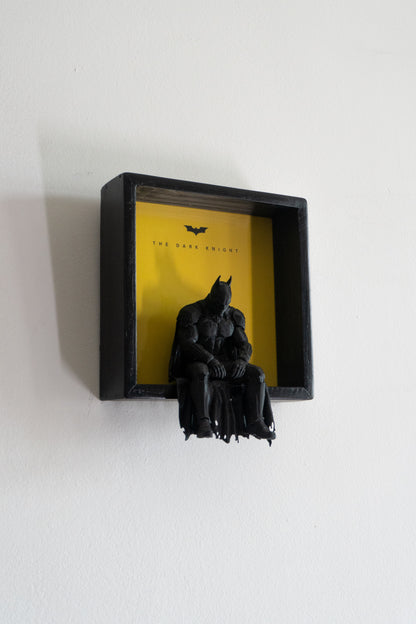 Batman | 3D Printed Wall Art | Magnetic Detachable Figurine