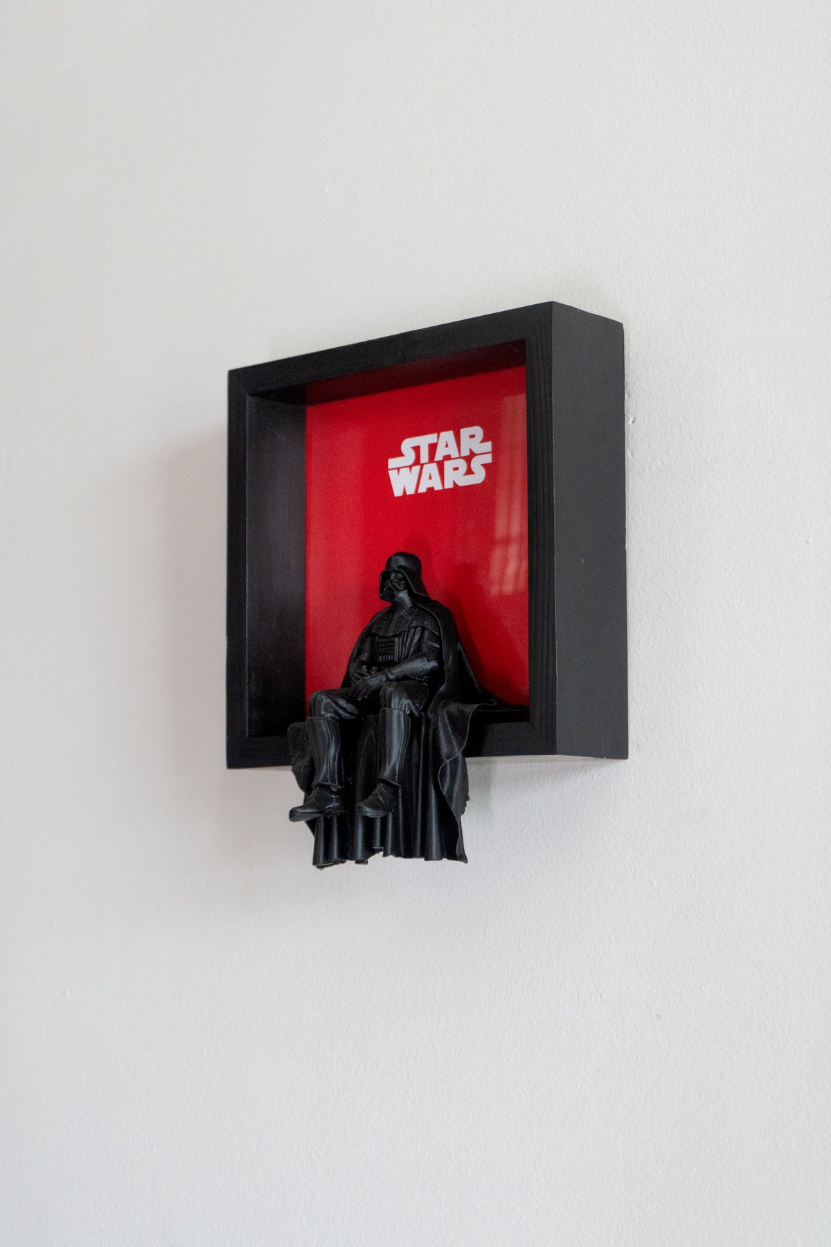 Darth Vader | 3D Printed Wall Art | Magnetic Detachable Figurine